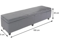 New MCW Sitzbank mit Aufbewahrung Arezzo XXL Creme