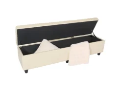 New MCW Sitzbank mit Aufbewahrung Arezzo XXL Creme