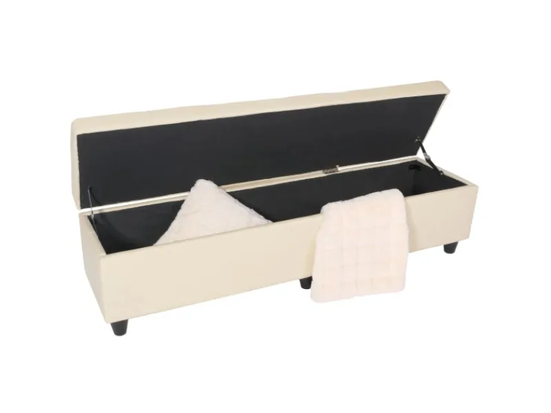 New MCW Sitzbank mit Aufbewahrung Arezzo XXL Creme