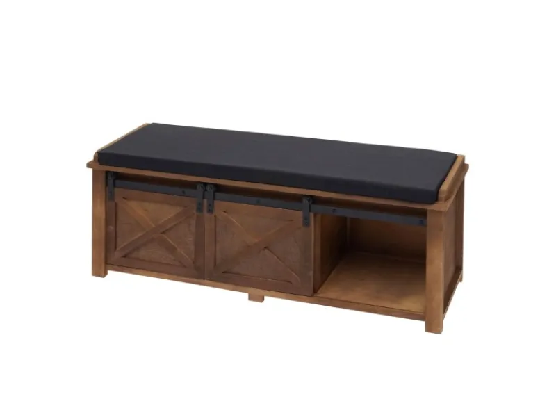 MCW Sitzbank mit Staufächern H53 Braun