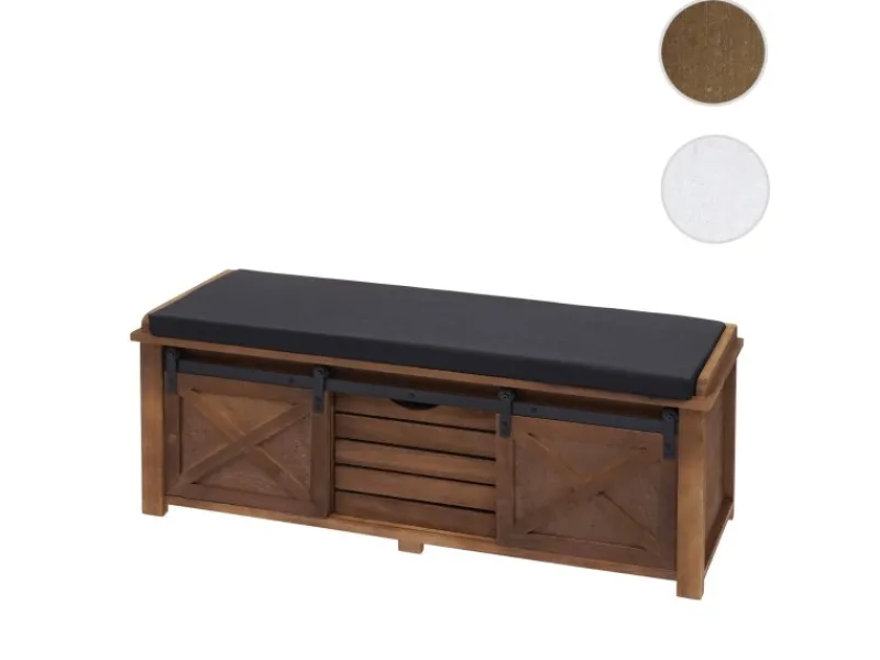 MCW Sitzbank mit Staufächern H53 Braun