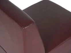 MCW 2-Sitzer Moncalieri Rot-Braun ohne Armlehnen