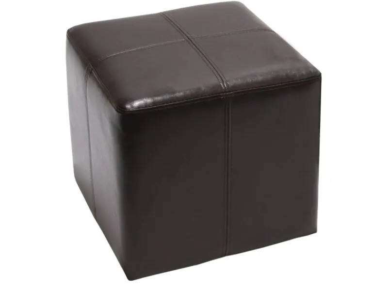 MCW Sitzhocker Carrara Braun 36x36x36cm