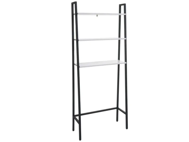 Discount MCW Standregal K82 Marmor-Optik Weiß Weiß-Marmoriert