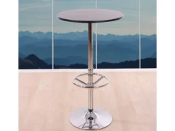 Outlet MCW Stehtisch Bilbao Fußablage Schwarz