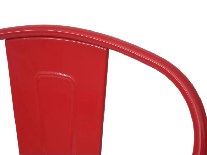 MCW Stuhl A73 Metall 4er-Set Rot