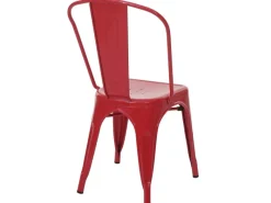 MCW Stuhl A73 Metall 4er-Set Rot