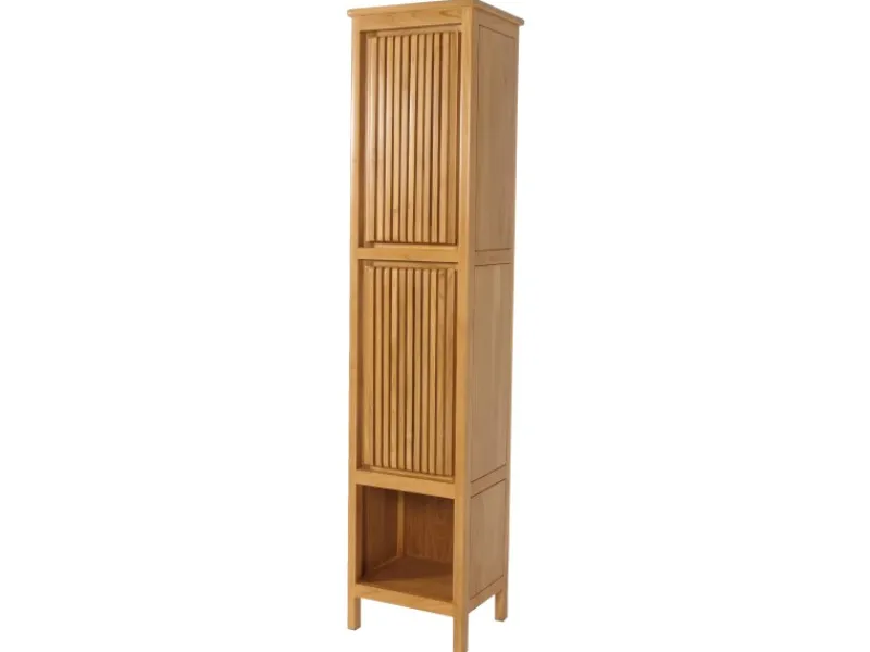 Online MCW Teak-Hochschrank M70 2 Türen 5 Fächer