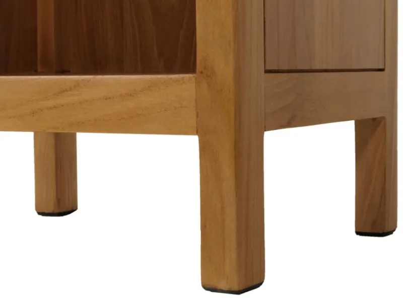 Online MCW Teak-Hochschrank M70 2 Türen 5 Fächer