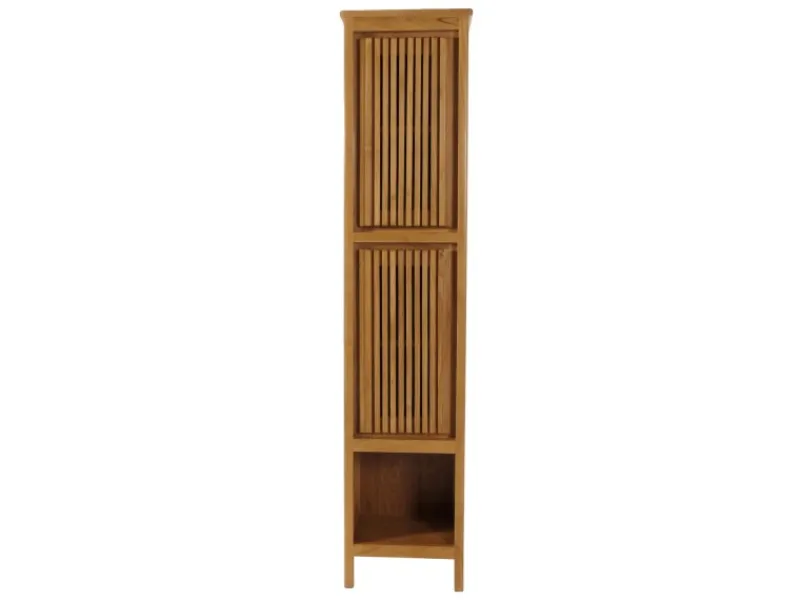Online MCW Teak-Hochschrank M70 2 Türen 5 Fächer