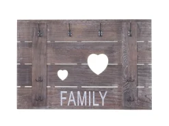 MCW Wandgarderobe C89 Family Shabby-Look Braun Shabby