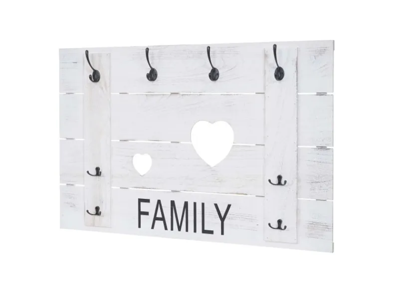 Outlet MCW Wandgarderobe C89 Family Shabby-Look Shabby Weiß