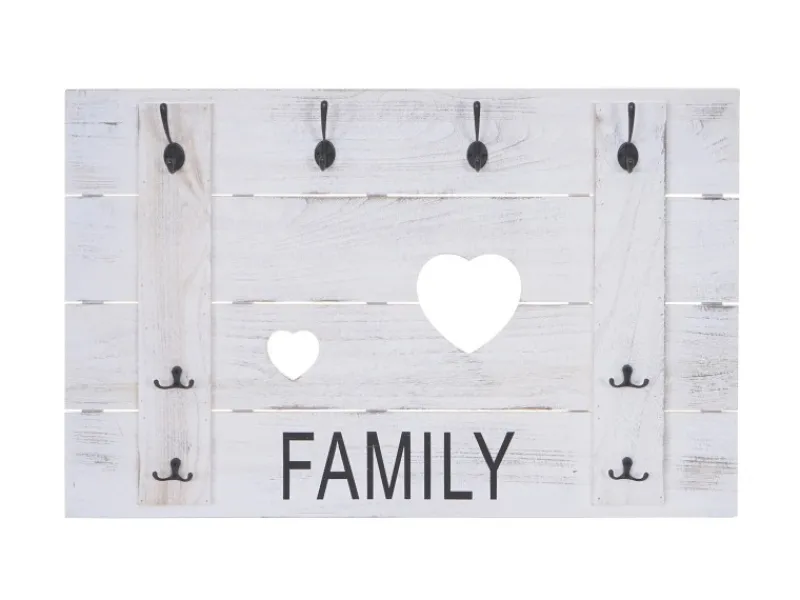 Outlet MCW Wandgarderobe C89 Family Shabby-Look Shabby Weiß