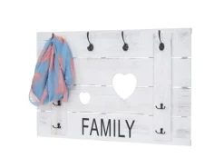 Outlet MCW Wandgarderobe C89 Family Shabby-Look Shabby Weiß