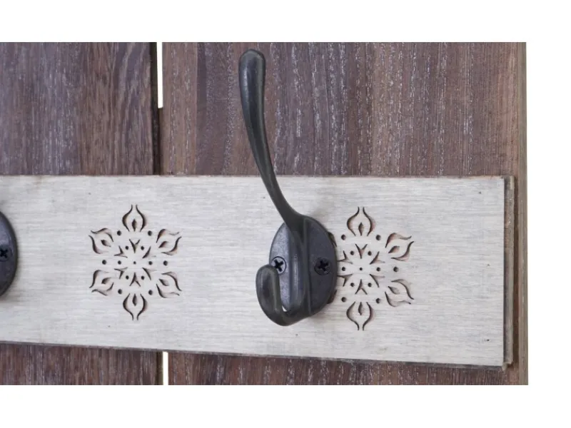 Sale MCW Wandgarderobe C89 Home Shabby-Look Shabby Braun