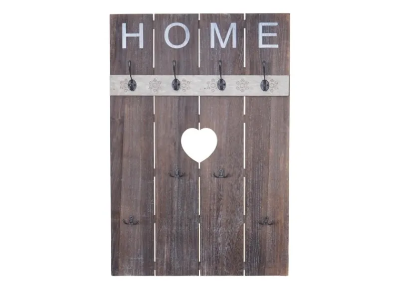 Sale MCW Wandgarderobe C89 Home Shabby-Look Shabby Braun