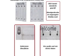 MCW Wandgarderobe C89 Welcome Shabby Shabby