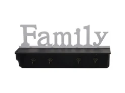 MCW Wandgarderobe D41 Family Schwarz/weiß