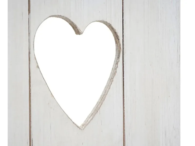 MCW Wandregal D42 Massivholz 70x40x10cm Weiß Shabby