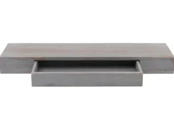 New MCW Wandregal H37 Schublade 8x80x25cm Shabby Grau