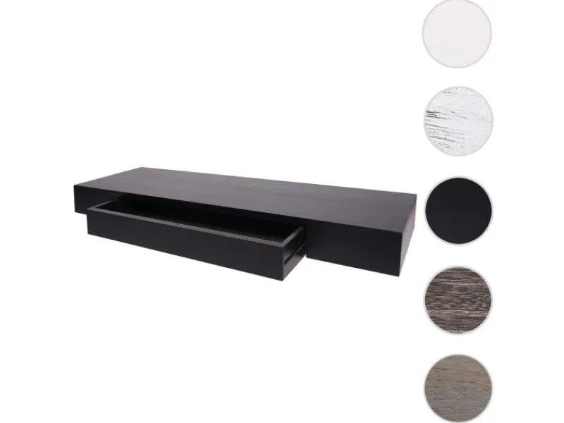 MCW Wandregal H37 Schublade 8x80x25cm