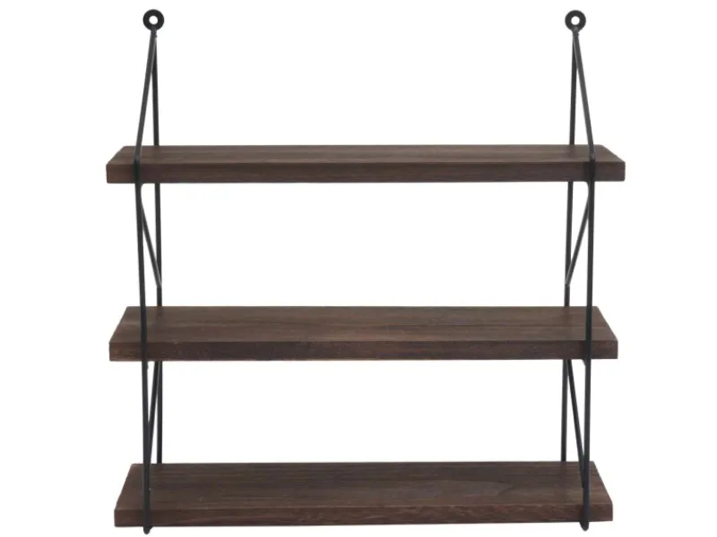 Online MCW Wandregal K78 40x40x13cm Dunkelbraun