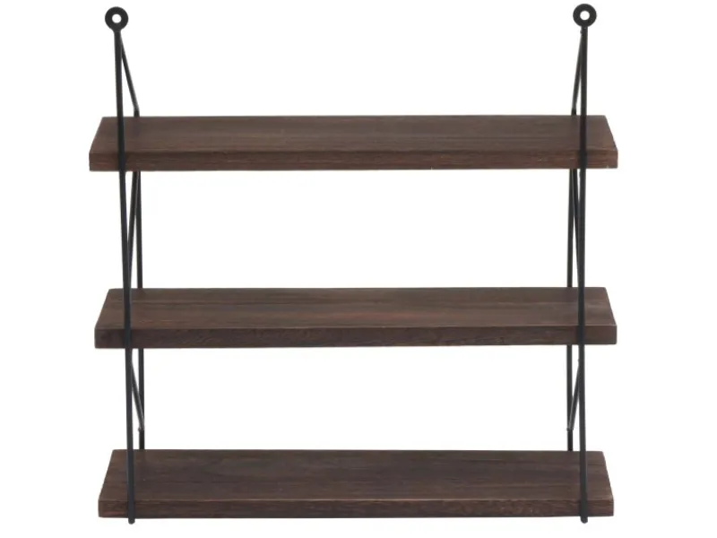 Online MCW Wandregal K78 40x40x13cm Dunkelbraun