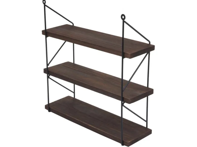 Online MCW Wandregal K78 40x40x13cm Dunkelbraun