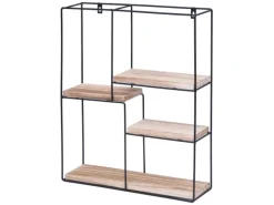 Best MCW Wandregal K76 51x40x11cm Natur