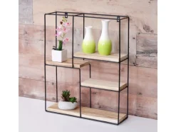 Best MCW Wandregal K76 51x40x11cm Natur