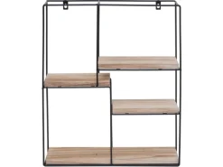 Best MCW Wandregal K76 51x40x11cm Natur