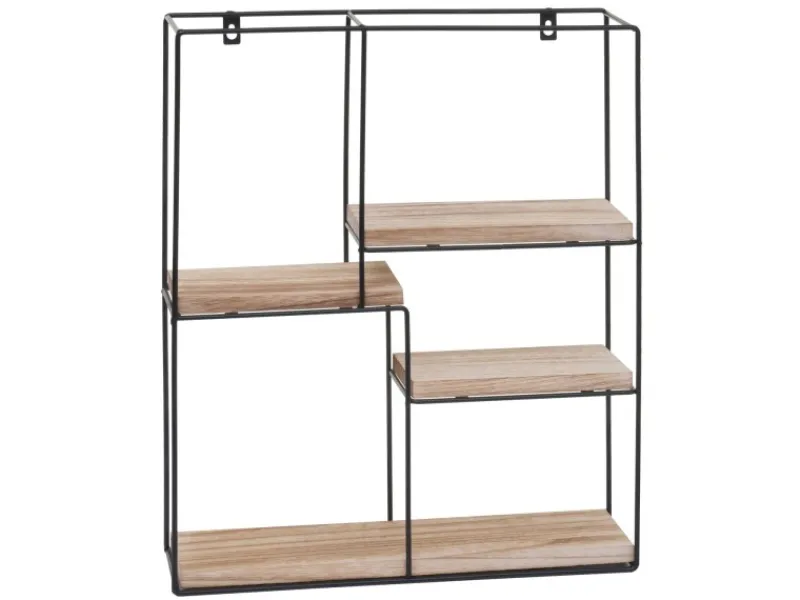 Best MCW Wandregal K76 51x40x11cm Natur