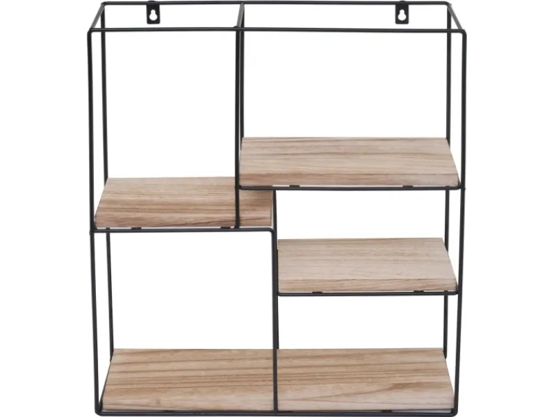 Best MCW Wandregal K76 51x40x11cm Natur