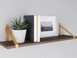 Hot MDF-Wandregal Oldham 1,8 cm x 80 cm x 20 cm nfarben Dunkel Eiche