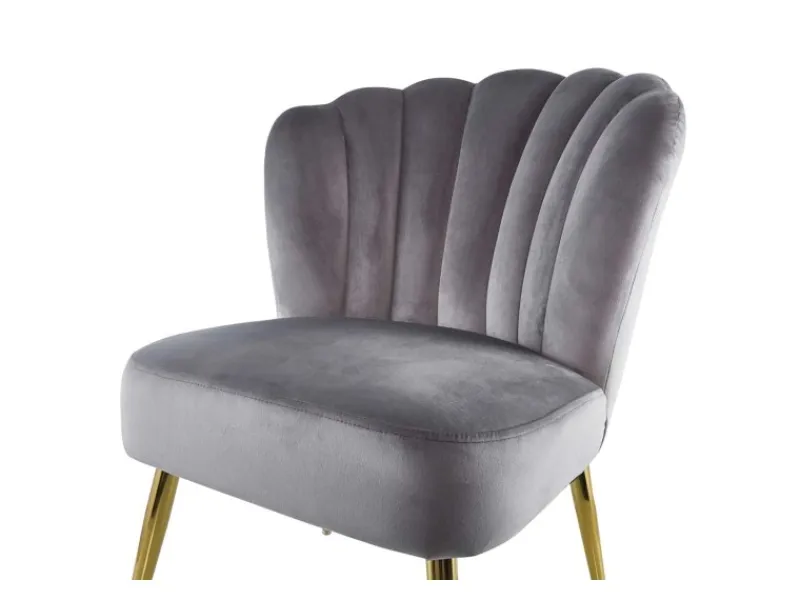 Discount MeGusta Moderner Stuhl Polsterstuhl Esszimmerstuhl Anna Grau