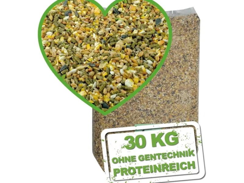 MeineHennen HENNEN VITAL 30 Kg Premium Hühnerfutter und Wachtelfutter Körnerfutter Geflügelfutter Hennenfutter Alleinfutter für Hühner