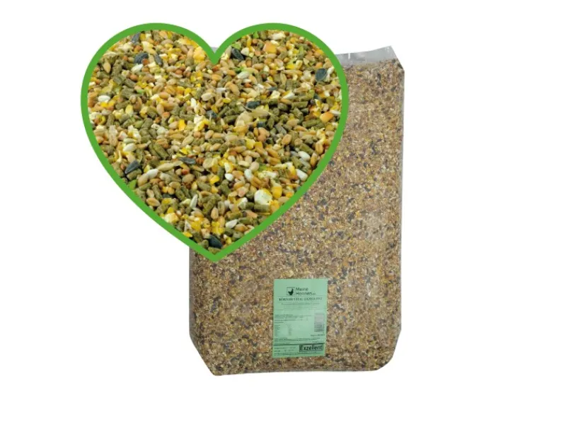 MeineHennen HENNEN VITAL 30 Kg Premium Hühnerfutter und Wachtelfutter Körnerfutter Geflügelfutter Hennenfutter Alleinfutter für Hühner