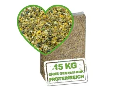 MeineHennen HENNEN VITAL EXZELLENT 15 Kg Premium Hühnerfutter und Wachtelfutter Körnerfutter Geflügelfutter Hennenfutter Alleinfutter für Hühner