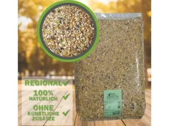 MeineHennen KÖRNER VITAL 30 Kg PREMIUM Hühnerfutter Wachtelfutter mit Muschelschalen Alleinfuttermittel