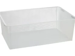 Hot Metall-Drahtgitterkorb 21 cm x 39 cm x 60 cm Weiß-Matt Weiß - Matt