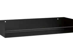 Clearance Metall-Regal Kenn 7 cm x 40 cm x 12 cm Schwarz matt