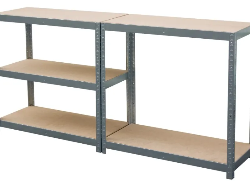 Metall-Schwerlastregal Verzinkt 180 cm x 90 cm x 40 cm