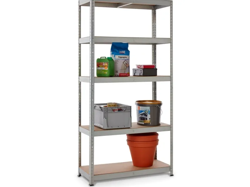 Discount Metall-Schwerlastregal Verzinkt 180 cm x 90 cm x 40 cm