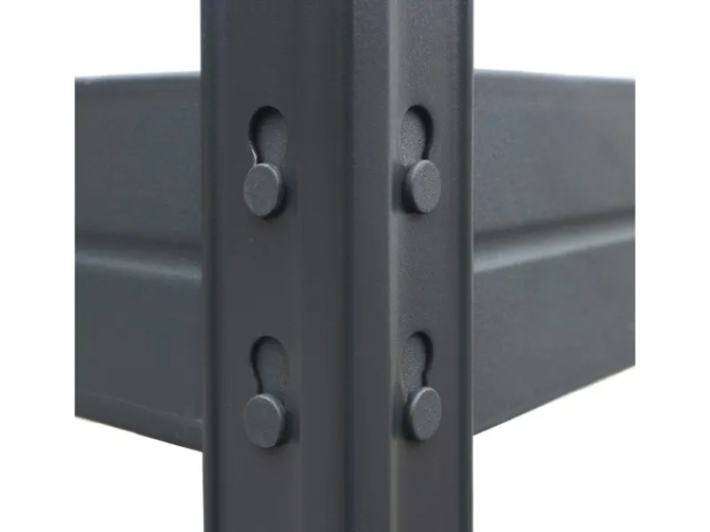 Hot AR Shelving Metall-Schwerlast-Steckregal Rivet Anthrazit 180 cm x 90 cm x 45 cm 4 Böden