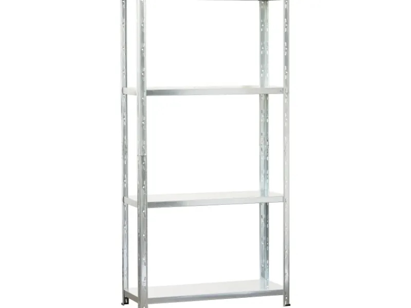 Discount Metall-Steckregal MEDIUM Verzinkt 150 cm x 75 cm x 30 cm