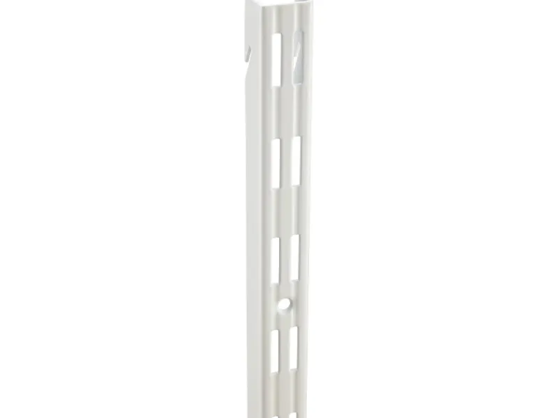 Metall-Wandschiene 2-reihig 150 cm Weiß