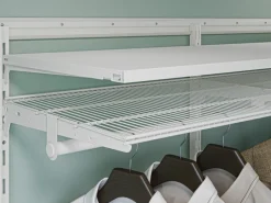 Metall-Wandschiene 2-reihig 150 cm Weiß