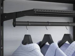 Metall-Wandschiene 1-reihig 50 cm Schwarz