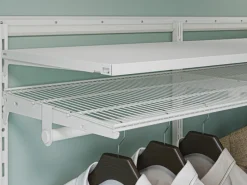 Metall-Wandschiene 2-reihig 100 cm Weiß