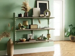 Metall-Wandschiene 2-reihig 100 cm Weiß